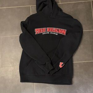 True Religion Black and Red Men's Sweater